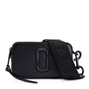 New Marc Jacobs The DTM Snapshot Bag - Black